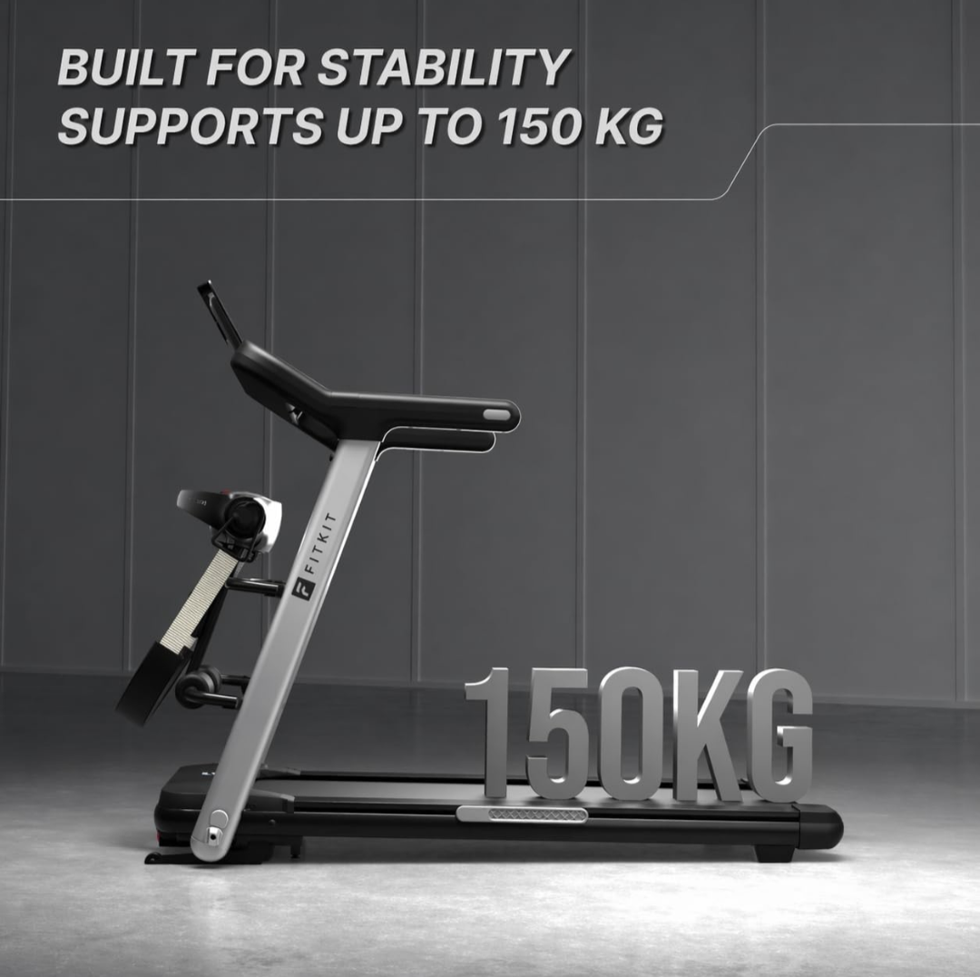 Premium Pulse Run Pro 6HP BLDC Treadmill | 150kg Max Load | 20-Level Auto Incline | 15km/hr Speed | Massager | 16 Workout Programs | Premium Home Use Fitness