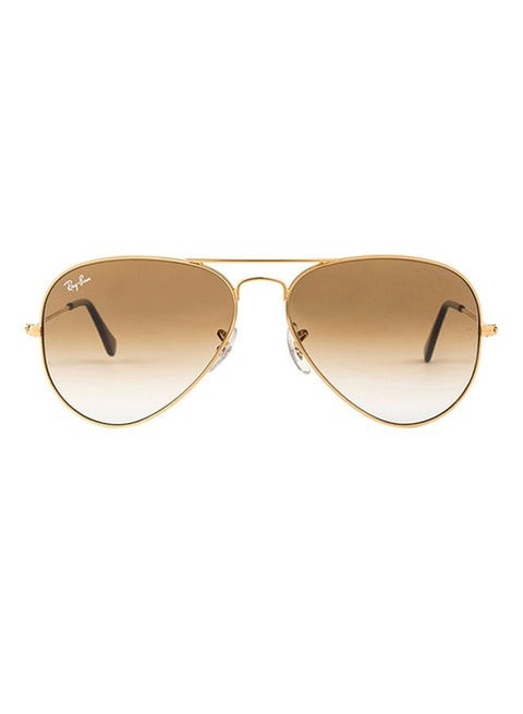Unisex Full Rim Pilot Sunglasses - RB3025 001/51 58 - Lens Size: 58 mm - Gold