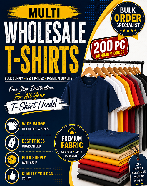 Export Surplus Wholesales Pack of 200 Men S, M, L, XL, XXL, Striped, Self Design with Multi color and Size T-Shirt