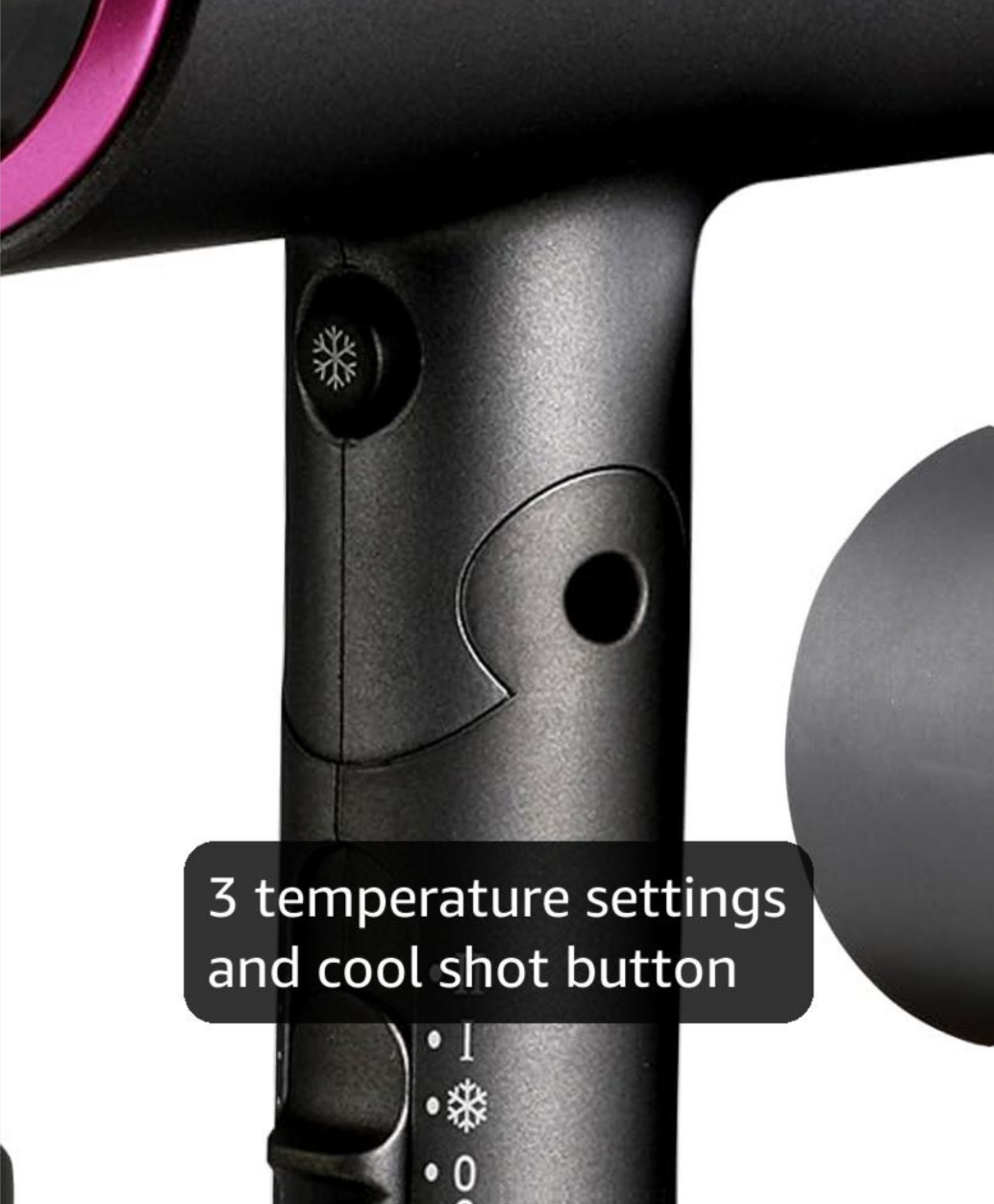 AGARO Premium Hair Dryer with 1400 Watts Motor, 3 Temperature Settings & Cool Shot Button-Black HD-1214