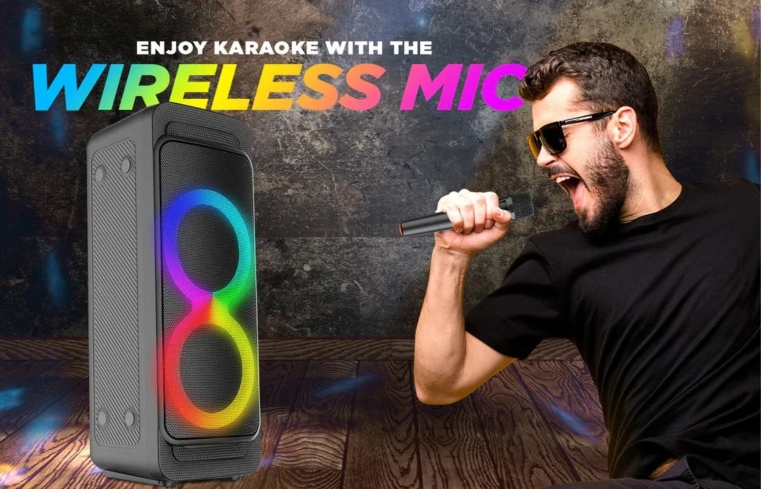 Professional Audio Dual | Party Speakers  Tws Altavoz Bluetooth Portatil Big Outdoor DJ Party | festival enjoy | Subwoofer | big sale Portable Led speaker