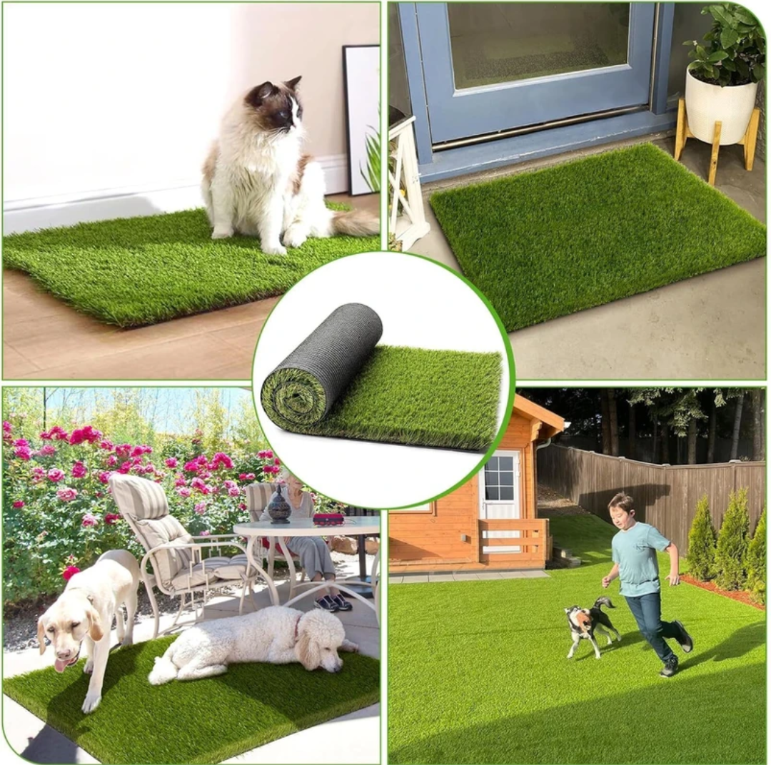 Use Green Mats | High Density Premium Lawn Turf | Artificial Grass Carpet Mat | Washable | Dust & Waterproof Mats | Skin Friendly | Indoor & Outdoor