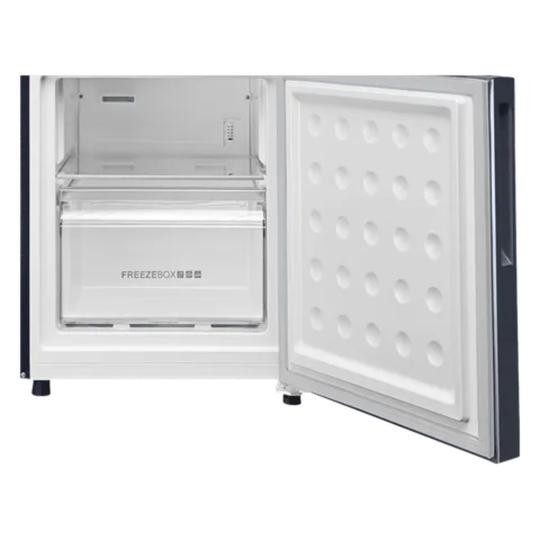 Haier 265 L 2 Star Double Door Refrigerator, Black Glass, HRB-3152PKG-P