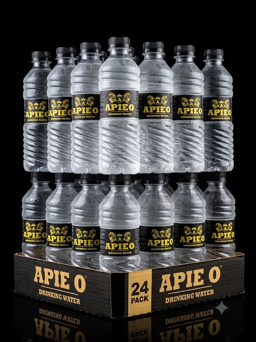 Apieo 250 ml Pack of 24 (Premium Packaging Design and Bottle) Best Drinking Water