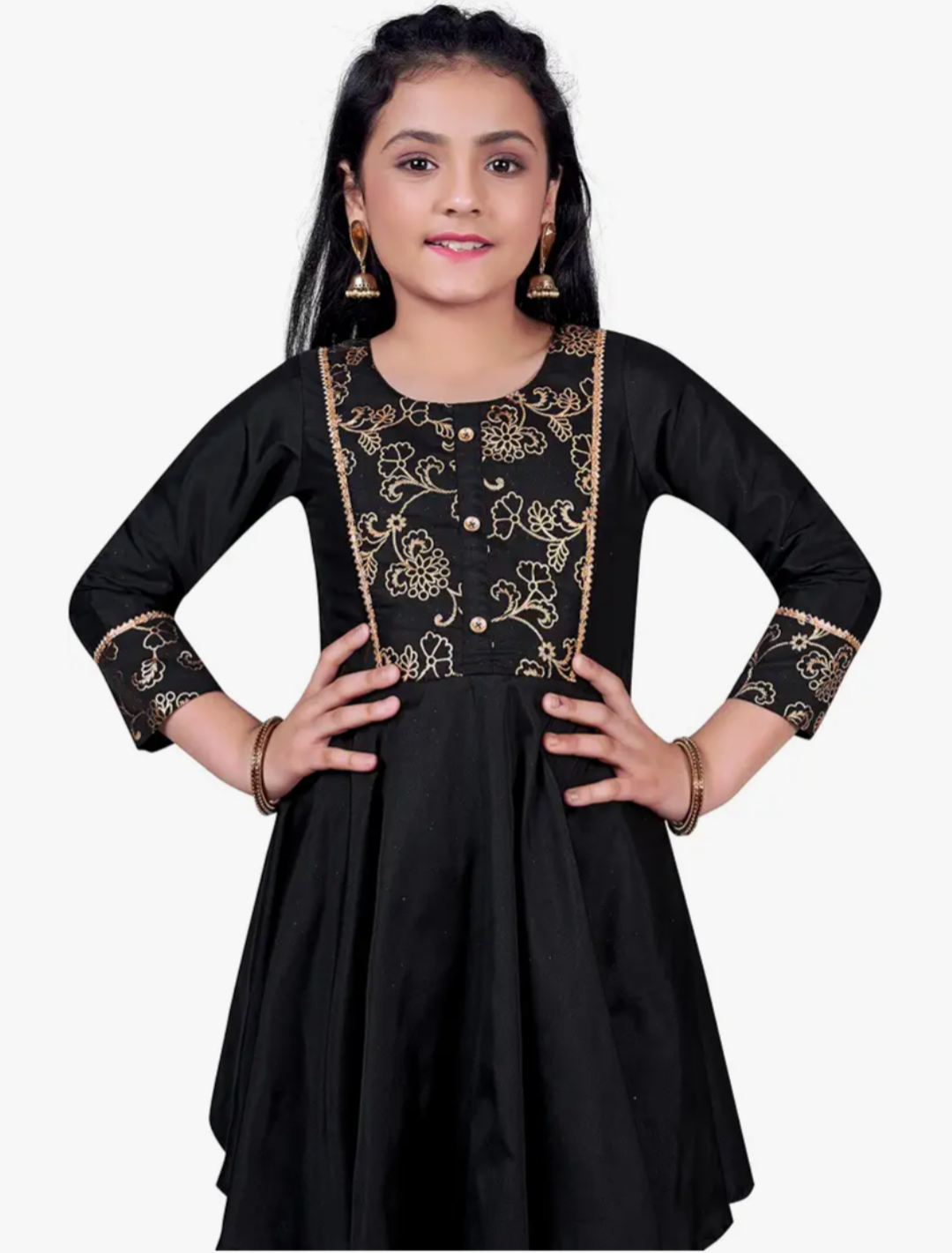 Fashion Girls Cotton Blend Printed Salwar Suit Set|Kids Kurta & Dhoti|Ethnic Wear|Sharara Set