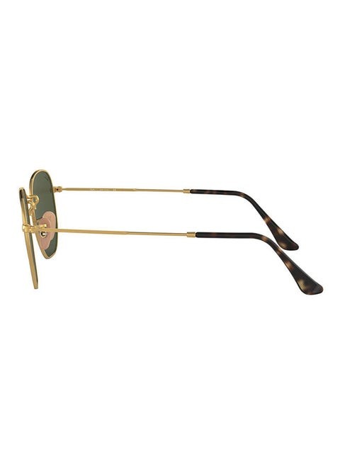 Original Ray-Ban Men UV Protection Hexagon Sunglasses - RB3548N - Lens Size: 54 mm - Gold