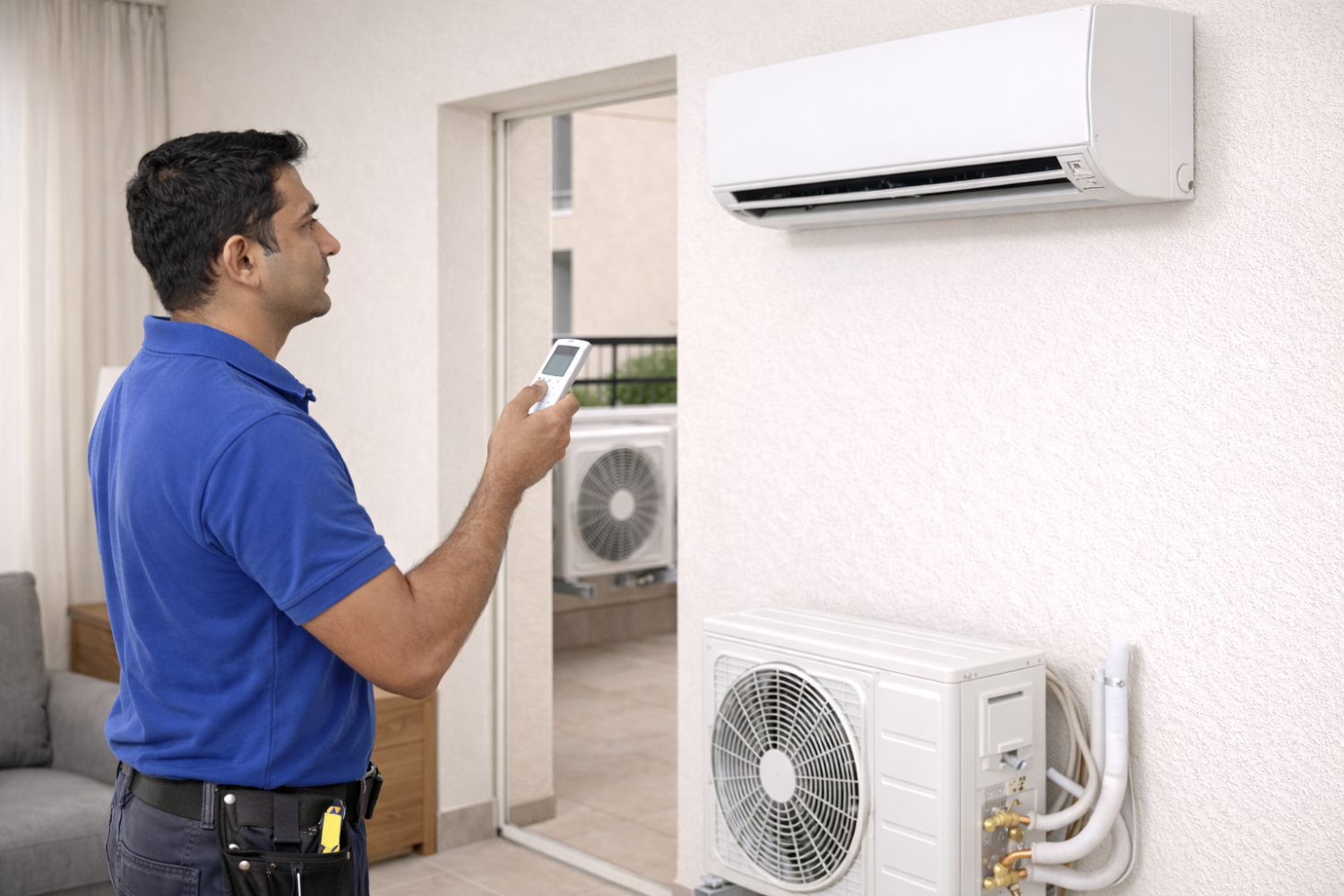 1 Ton Inverter Split AC Convertible, Energy Efficient, Deep frost Clean, Silent Cool, Gold Fin Coating AC