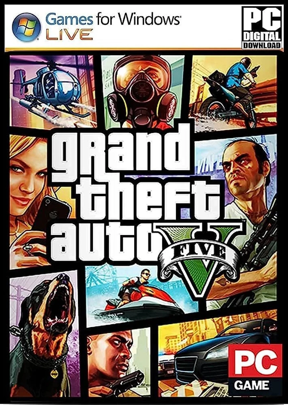 Grand Theft Auto V (Code in the Box - for PC)