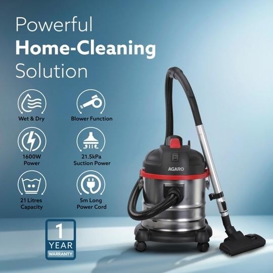 Agaro ACE Wet and Dry Vacuum Cleaner 1600 watts
