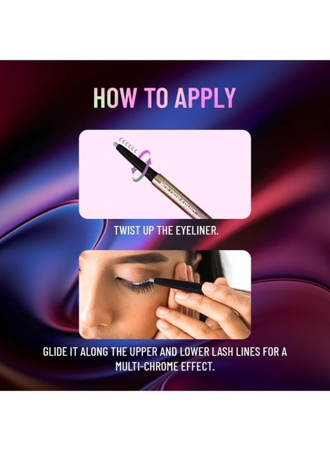 Beauty Holographic Shimmery Eyeliner | Waterproof, Smudge proof, Long lasting eyeliner with easy application | Shade- Nebula