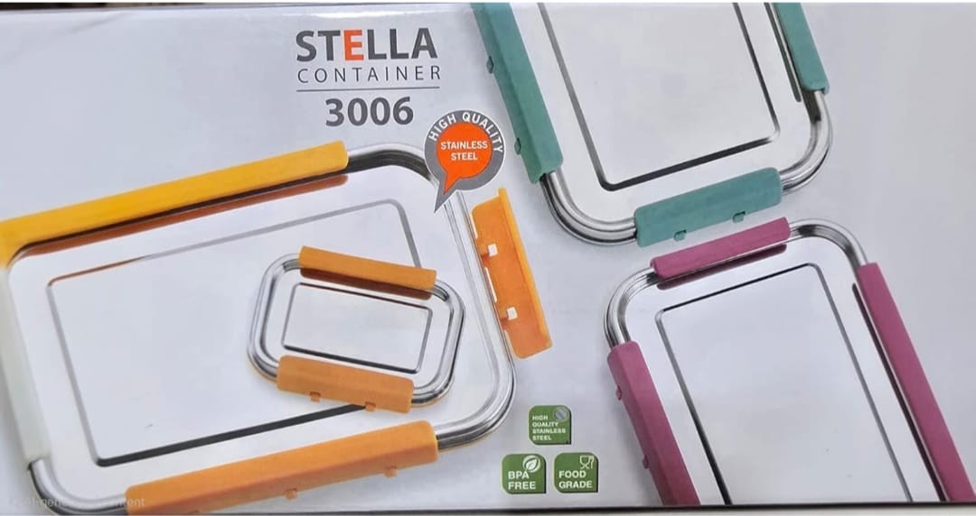 100% Pure Stainless Steel | Lunch Box | Leak Proof Tiffin with Partition | Rectangular Steel Lid Food Container for Office Use, School Kids & Women | Durable Lightweight Daily Metal Lunch Box