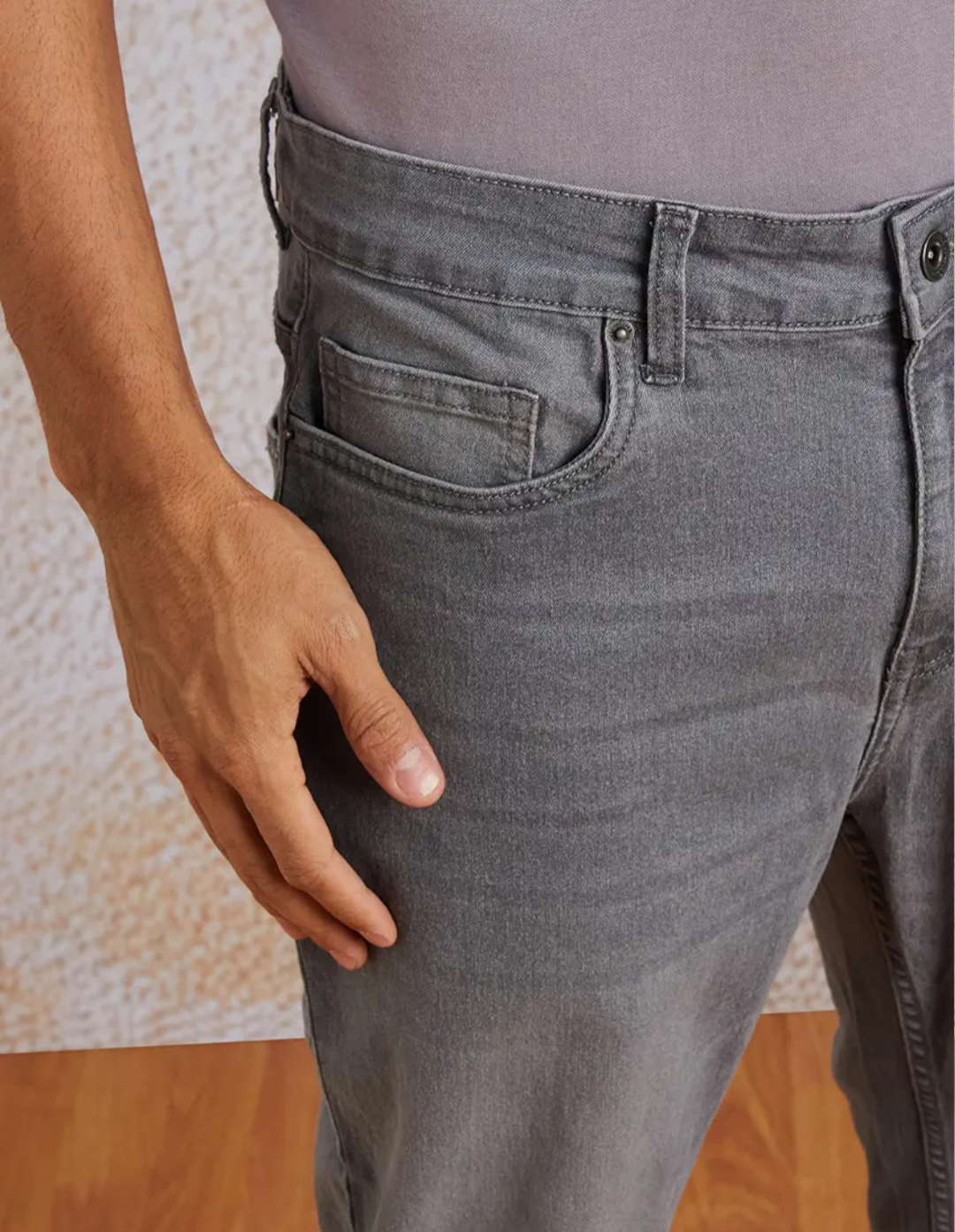 Gpieo Brand - Men Cotton Rich Stretchable Regular Fit Jeans | Casual Denim
