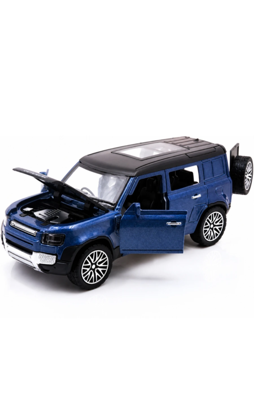 Premium Defender 1:32 Die-Cast Metal Toy Car with Openable Doors | Return Gift for Kids (Multicolor, Pack of: 1)