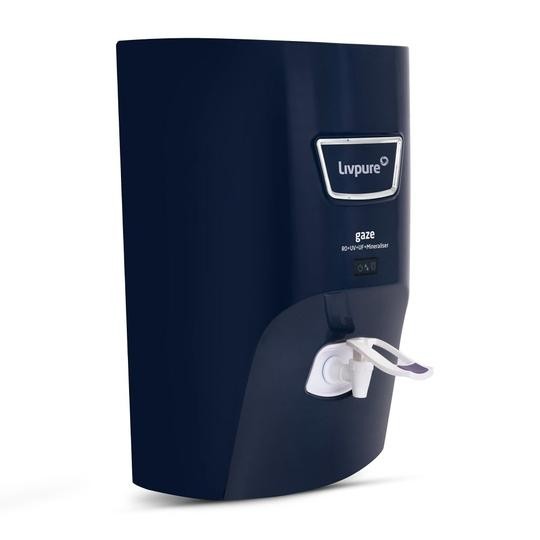 Livpure Gaze 7L RO+UV+UF+Min Water Purifier with 7 Stage Purification Technology, Blue Colour