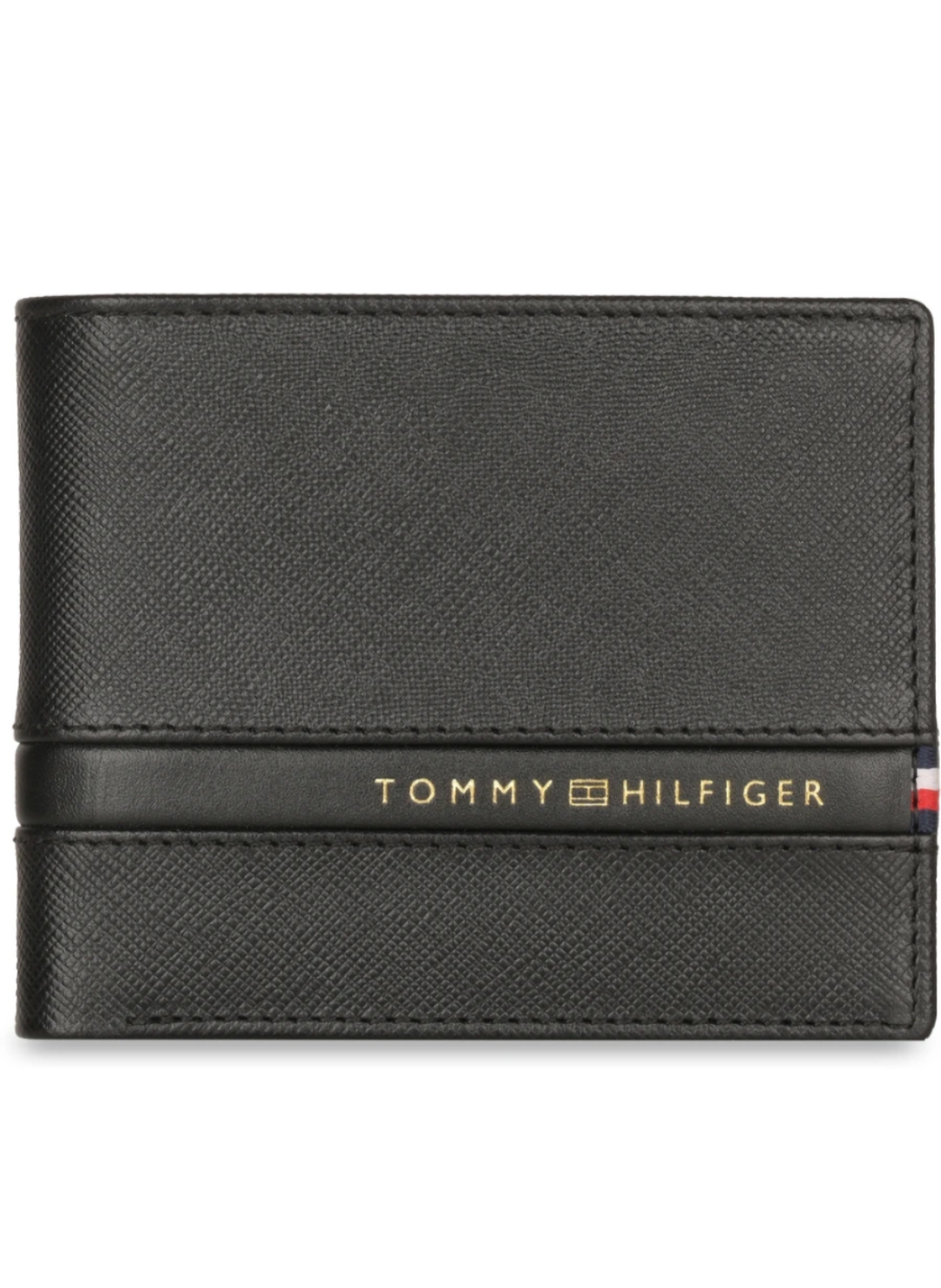 Tommy Hilfiger Men's Global Coin Wallet Elkhom - Navy | 1 Coin Pocket | 2 Compartments | 4 Cards Slots | Stylish Men's Leather Wallet