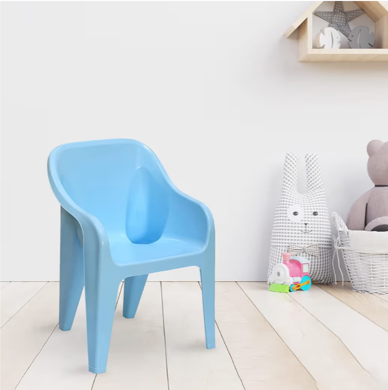 Plastic Eeezygo Baby Chair Modern & Comfortable with Arm & Backrest for Study Chair | Dining Room | Bedroom | Kids Room | Living Room | Indoor-Outdoor |100% Polypropylene Stackable Chairs