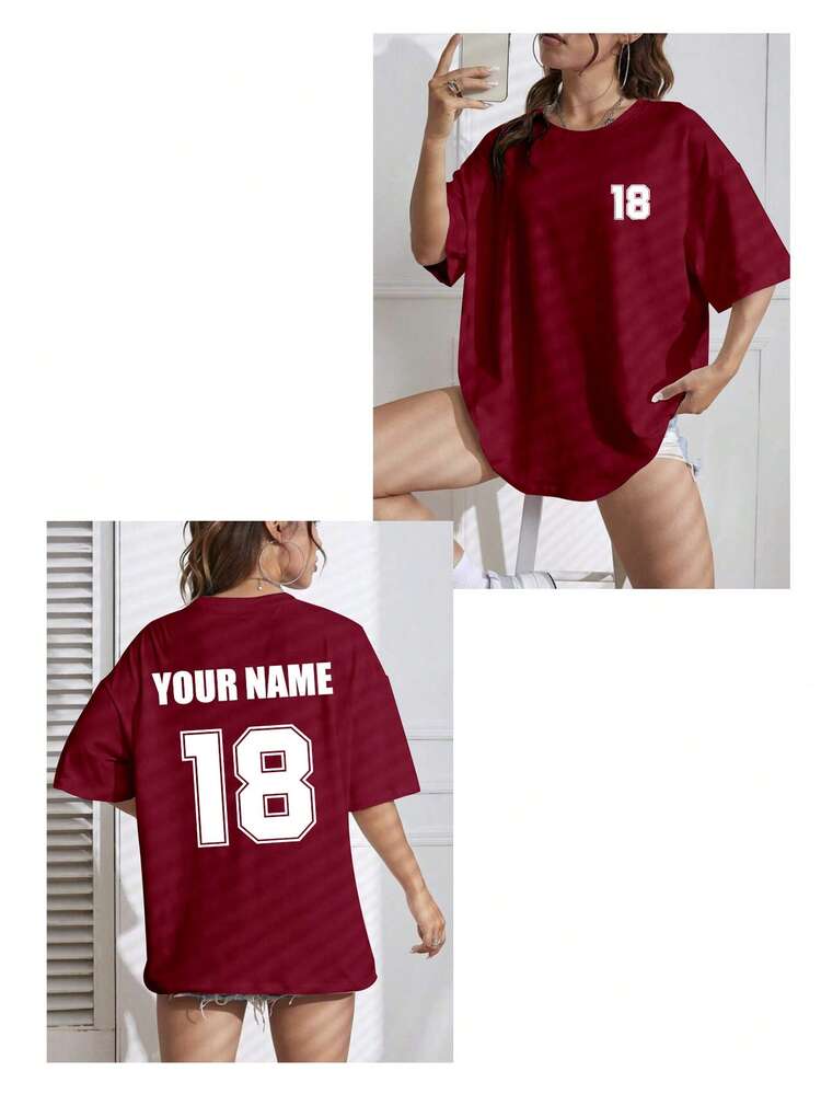 Women's Short |Oversized Cotton T-Shirt | Drop Shoulder| Casual Fit Tee for Women |  T-Shirt Big Profile | Scoop Neck Big Size | Fashion Sports T Shirt