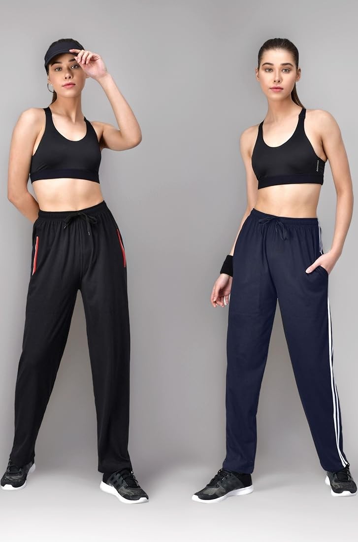 Women's Cotton Track Pants| Joggers for Women| Night Wear Pajama | All Color Available |Track Pants with Side Pockets | sports Gym Athletic Training Workout