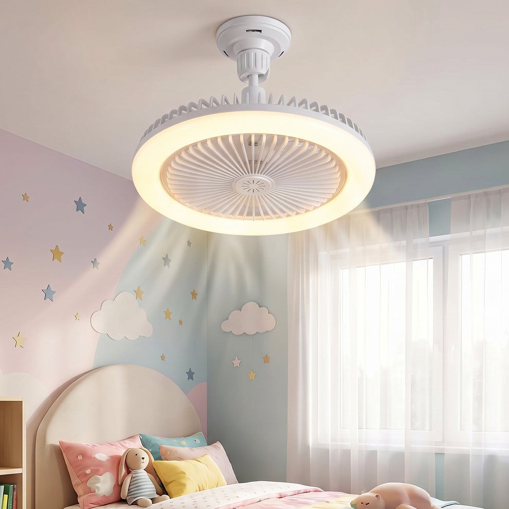 2 In 1 LED Ceiling Fan With Light For Bedroom Living Room E27 Base