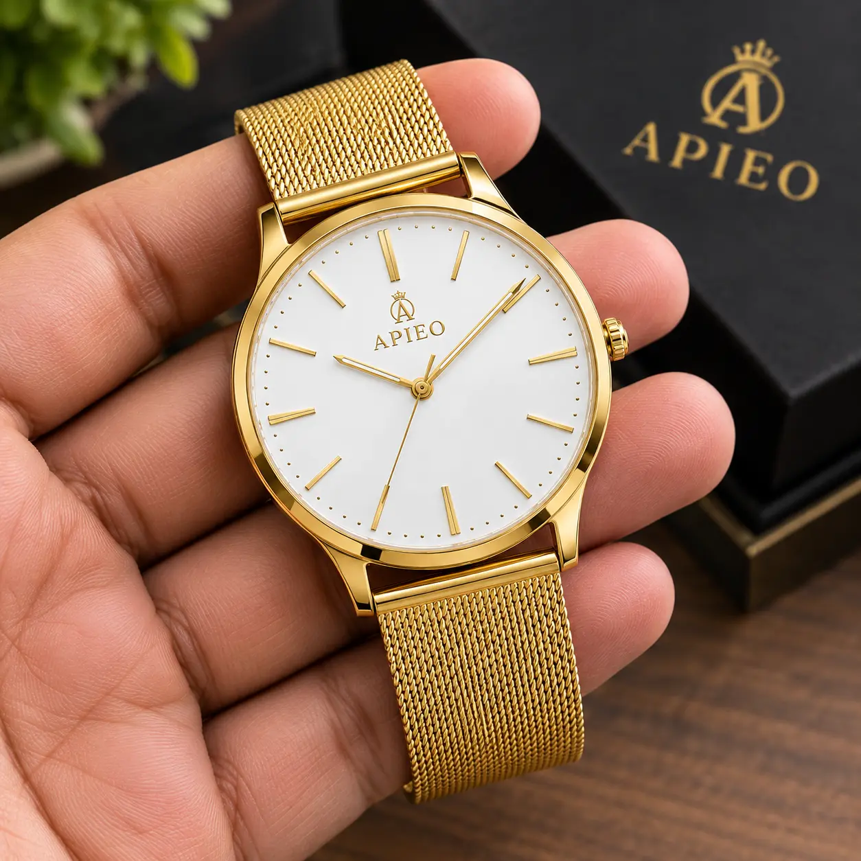 APIEO 18K Gold Luxury Watch